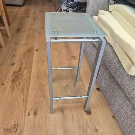 Photo of free Frosted glass top side table (Frome BA11) #1