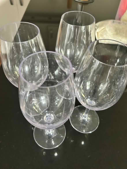 Photo of free Picnic wine glasses x4 - reusable (W5 1PN) #2