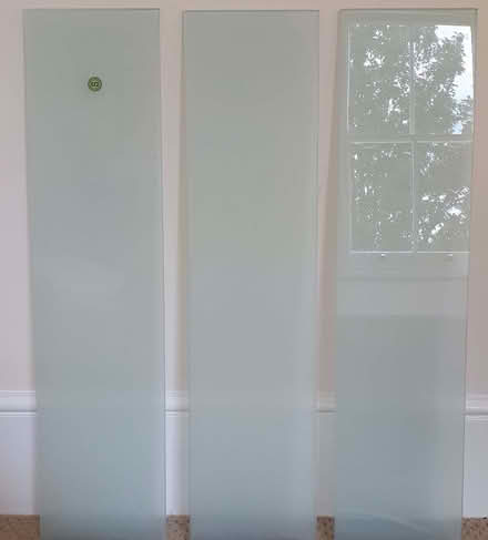 Photo of free 3 IKEA Frosted Safety Glass Shelves (Harringay Green Lanes N4) #1