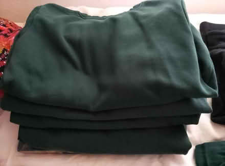 Photo of free 4 green sweat shirts (waterlooville) #1