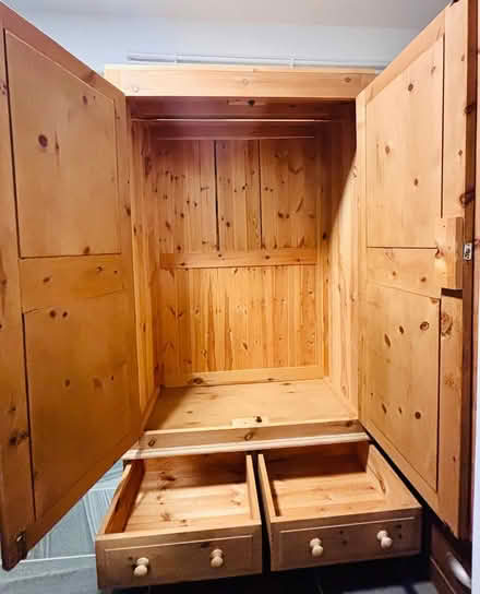 Photo of free Solid Pine Wardrobe with 2 Drawers (Nottingham NG3) #2