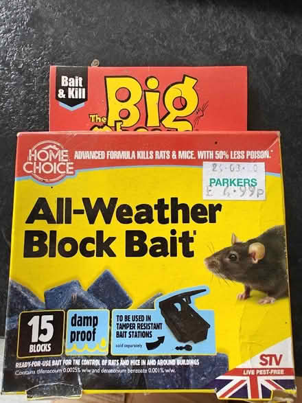 Photo of free All-weather block bait for rats and mice, unopened (Hill Head PO14) #1