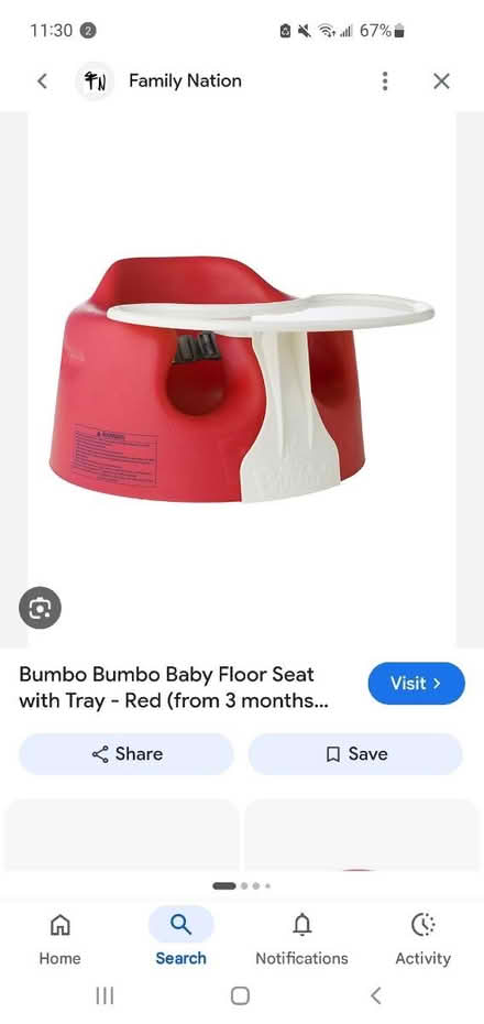 Photo of free Bumbo seat (Splott CF24) #1