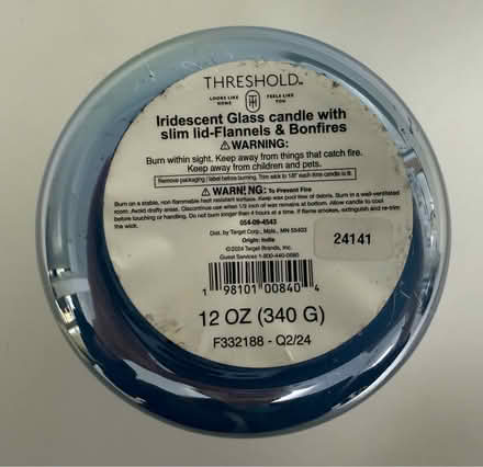Photo of free Iridescent glass candle holder (1075 Valencia Avenue) #3