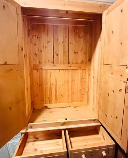 Photo of free Solid Pine Wardrobe with 2 Drawers (Nottingham NG3) #3