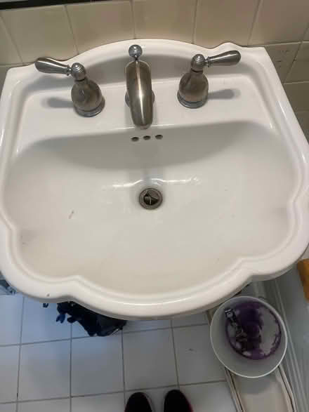 Photo of free Sink pedestal bathroom (4422 Davenport St NW) #2