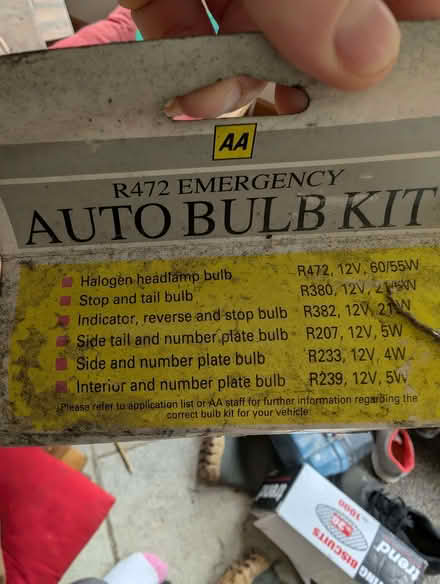 Photo of free AA R472 emergency bulb kit (Ruscombe GL6) #3