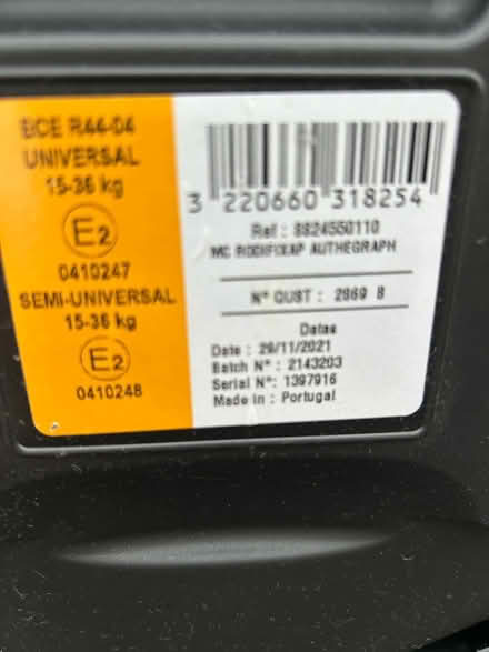 Photo of free Maxi Cosi car seat (Sandridge AL4) #2