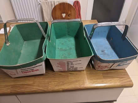 Photo of free 3 Cardboard Trug Baskets (Caversham Park RG4) #1