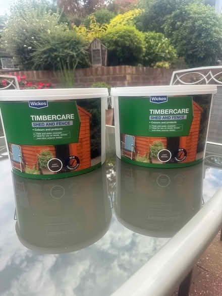 Photo of free Fence and shed paint x 2 (Billericay) #1