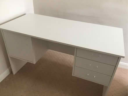 Photo of free White study table (South Wootton PE30) #1