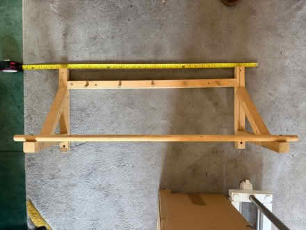 Photo of free Wooden hanging rail for wall (bognor regis PO22) #3
