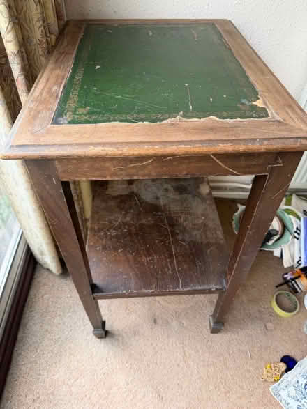 Photo of free Damaged Leather top table (Dagenham RM9) #1