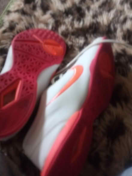 Photo of free Nike white orange trainers size 5 (Bd47jf) #4
