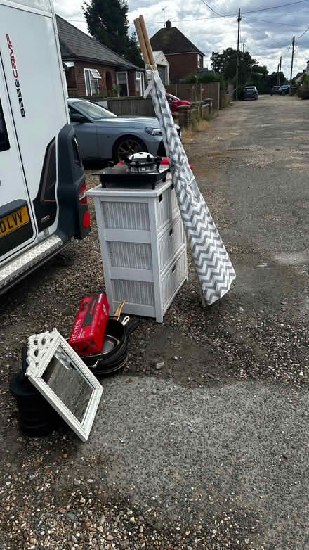 Photo of free Drawers, weights, frying pans, mirror and tent (Heacham PE31) #1