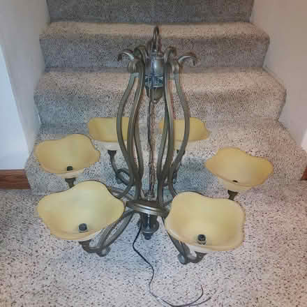Photo of free bronze chandelier and cabinet (College Avenue/ Columbia Road) #1