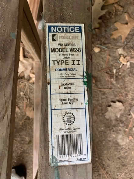 Photo of free wooden step ladder (West Townsend) #2