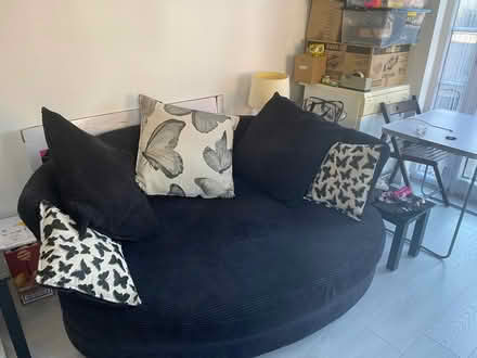 Photo of free Black sofa (Chafford Hundred RM16) #3