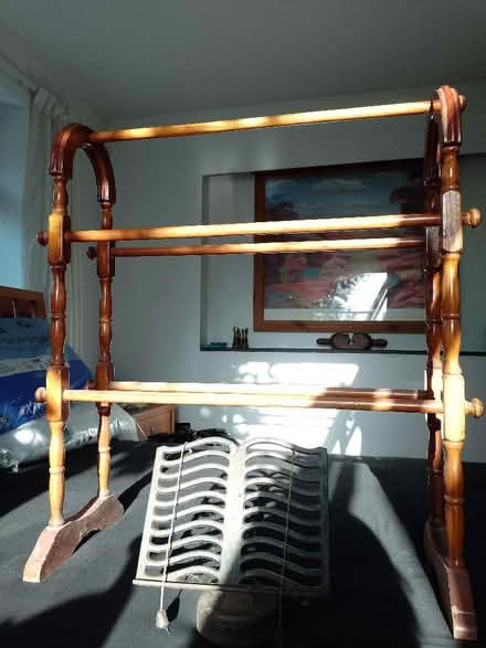 Photo of free Antique style wooden clothes airer and a kitchen recipe st (Dinas Powys CF64) #1