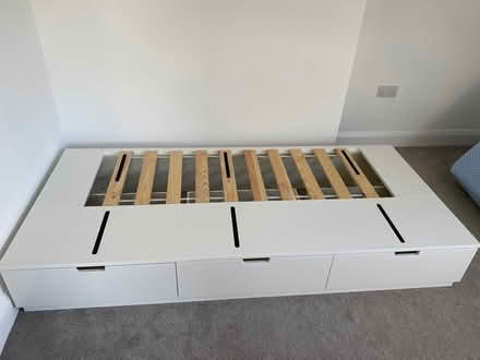 Photo of free Single bed (with 3 drawers), mattress and mattress protector (West Looe PL13) #3