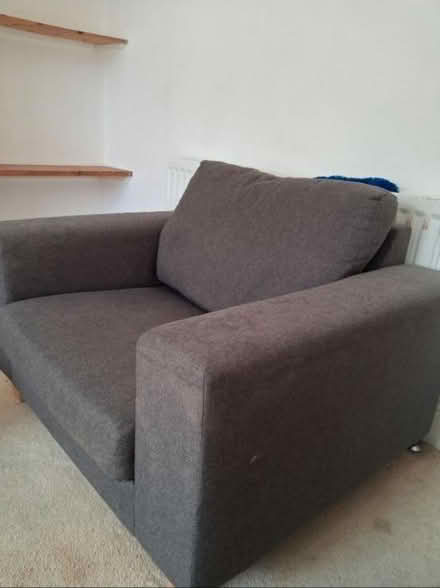 Photo of free Grey brown love seat (S11 8) #2