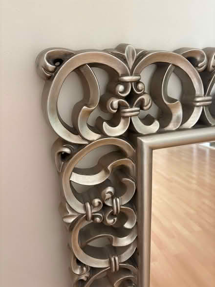 Photo of free Large silver framed mirror (Harborne B15) #2
