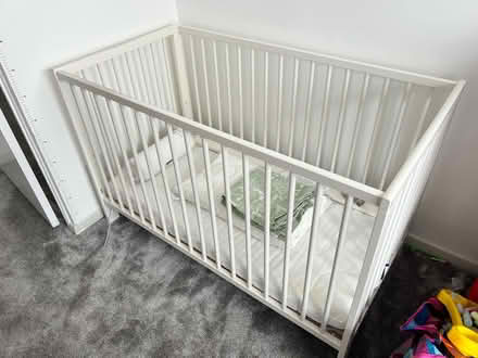 Photo of free White cot/bed (Lee Chapel SS15) #3