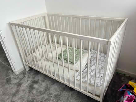 Photo of free White cot/bed (Lee Chapel SS15) #1
