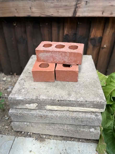Photo of free 3 paving slabs and three bricks (kemsing TN15) #1