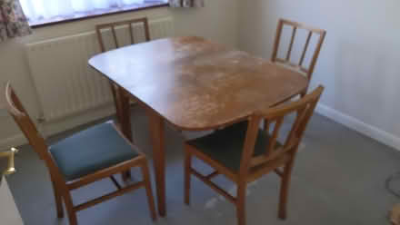 Photo of free 1950s Dining table and four chairs (Herne Bay CT6) #1