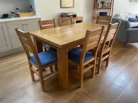 Photo of free Oak dining table and chairs (St Margarets TW1) #2