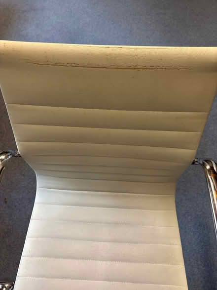 Photo of free Cream and Chrome Desk Chair (Saltcotes FY8) #3