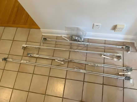 Photo of free Curtain rails + brackets. White (Baseline and Beaumaris) #1