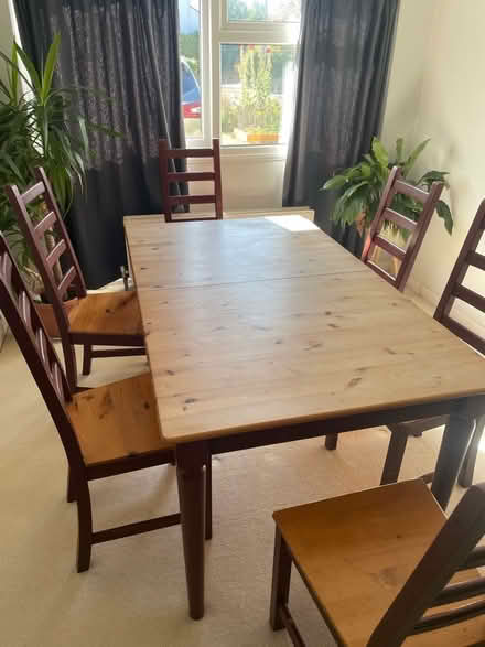 Photo of free Dining room table and 6 chairs (Chewton Keynsham BS31) #3