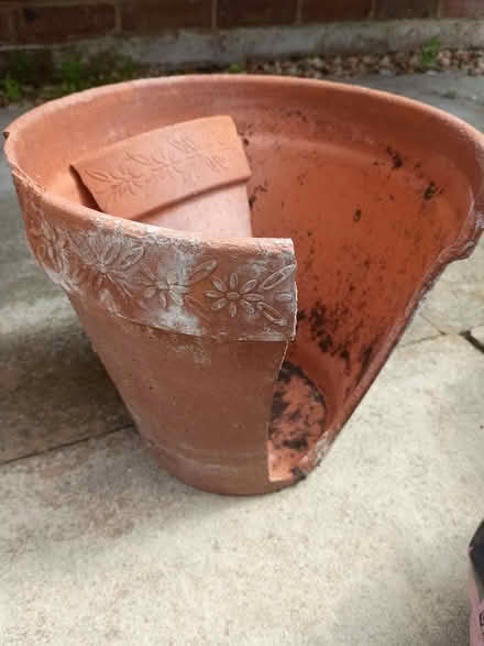 Photo of free Cracked flower pot for drainage crocks (Bromham MK43) #1