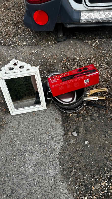 Photo of free Drawers, weights, frying pans, mirror and tent (Heacham PE31) #3