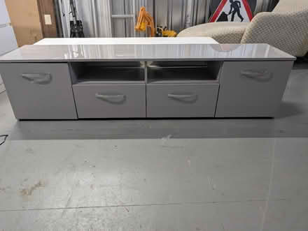 Photo of free Long grey low TV cabinet (WN7 leigh) #1