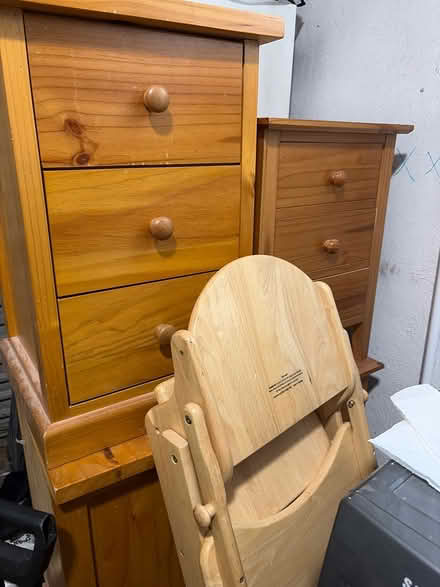 Photo of free Four solid pine bedside lockers (Dublin cabinteely) #1