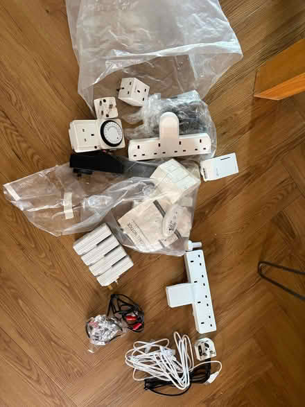 Photo of free Selection of electrical leads and plugs (Roffey RH12) #3
