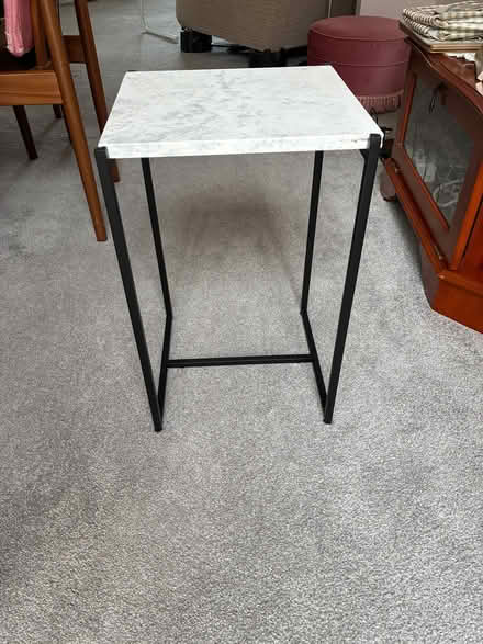 Photo of free Small side table with marble top (Netherfield, Kendal LA9) #1
