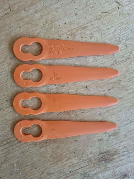 Photo of free Stihl strimmer blades (set of 4) (Cainscross GL5) #1