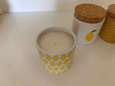 Photo of free Next lemon and white candle set (Oughtibridge S35) #2