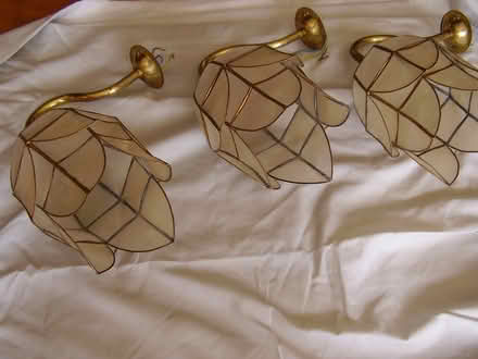 Photo of free Capiz shell wall-light fittings (Beckenham BR3) #1
