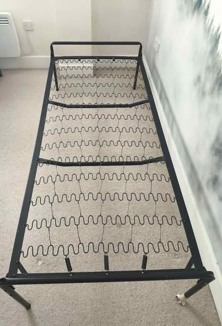 Photo of free 3 ft Single Metal Bed Frame (Hampton Hill TW12) #2