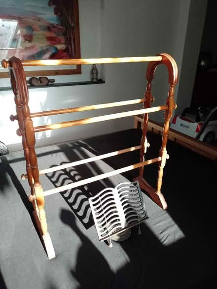 Photo of free Antique style wooden clothes airer and a kitchen recipe st (Dinas Powys CF64) #3