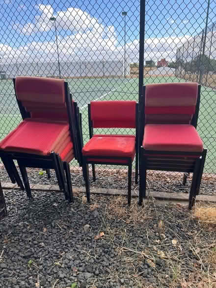 Photo of free Red stacking Chairs (Callow Hill DY14) #1