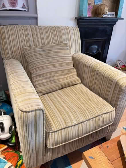 Photo of free Two pale yellow and green armchairs (Moulsham CM2) #2