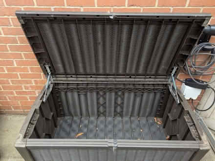Photo of free Keter Borneo 416L Rattan Effect Garden Storage Box - Brown (Harrogate HG2) #2