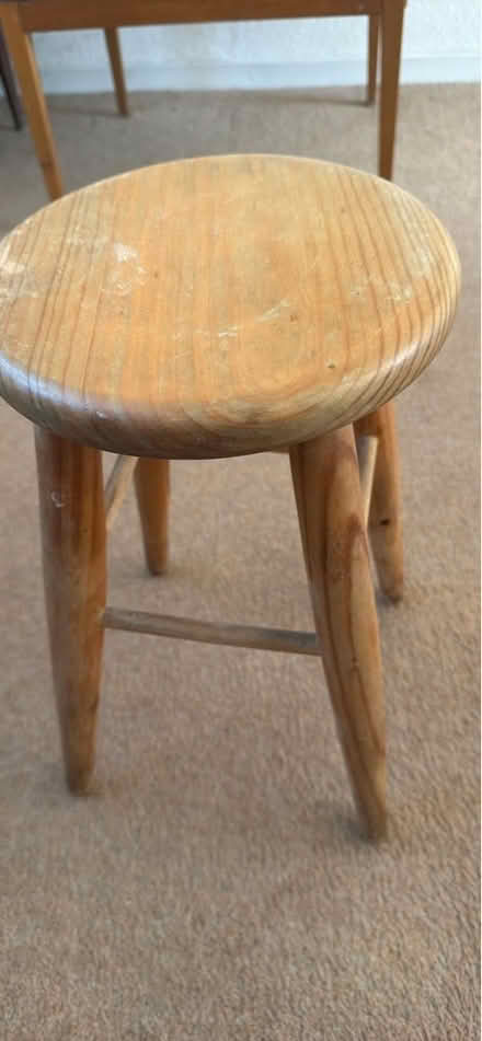 Photo of free Wooden 4 leg stool/table (Dagenham RM9) #2