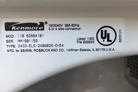 Photo of free Clothes dryer (Almaden Valley) #3